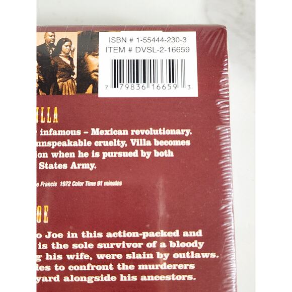 Movie Wild West Box New Sealed 2 Dvd's 4 Movies Pancho Villa Burt Reynolds - Picture 5 of 11